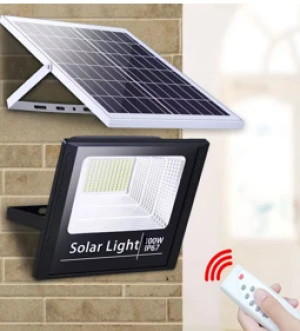 Solar floodlight intelligence + light control + remote control + timing