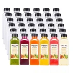 8 12 16 Oz 350 Ml Disposable Drink Bpa Free Clear Juice Plastic Empty Pet Square Juicer Beverage Bottle