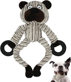 Puppy Toys, Plush Puppy Chew Toys for Teething, Cute Bear Interactive Dog Toys for Pet Training and Entertaining