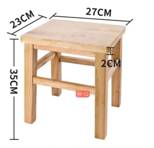 Oak solid wood square stool