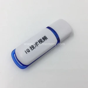 SP-014 white and blue plastic usb memory 1gb 2gb 4gb