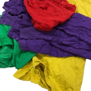 Automotive Rag Mixed Color T-shirt Recycled Cotton Compressed Wiping Rags