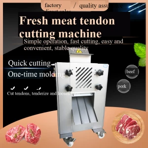 Fully automatic multifunctional beef tendon cutting, tenderizing, and loosening machine, commercial pork chop, steak, a
