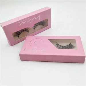 OEM Fashion luxury CMYK Printed Eyelash 3D Mink Eyelash Packaging Paper Box