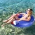 Import inflatable swimming sitting ring, comfortable swimming ring from China