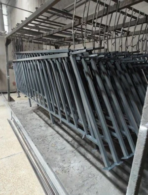 Welded zinc steel stair railing