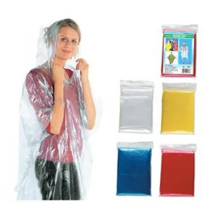 Best Seller LOGO Printed Promotional Disposable Raincoat