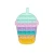 Import Camouflage Alpaca Bubble Fidget Toy Rainbow Stitch Bubble Stress Reliever Silicone Toys Keychain from China