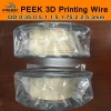 PEEK Printing Material for 3D Printer Grade 450G 100% Pure Polyetheretherketone Thermoplastic Conform Extrusion Wire 1.75mm DIY