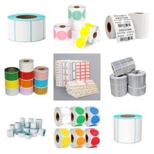 Thermal Sticker Labels 2 Inch Thermal Printer Stickers Round Colored Circle Stickers Multi Purpose Adhesive Pape