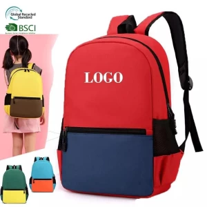 Custom student logo Schoolbag bag school mochilas book bag back pack children kid Bookbag