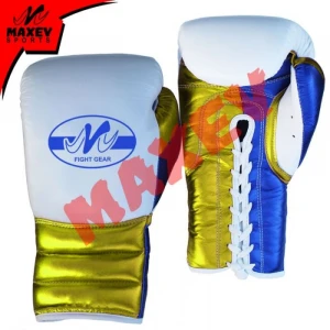 Laces Up Boxing Gloves