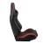 Import 1 Piece Left Side Car Seats Bucket Racing Seat Universal Black and Red Color PVC Leather from China