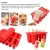 Import 10-Cavity Ice Pop Maker Shapes Custom silicon kitchen gadgets Frozen Ice Cream Popsicle Molds With 100 Sticks from China