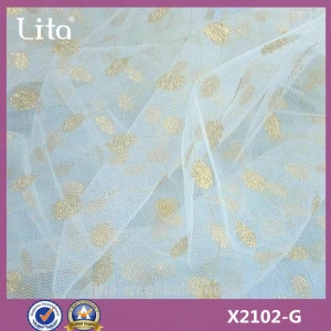 Lita X2102-G# 100% nylon lace fabric good quality mesh fabric cheap price net fabric for girl dress