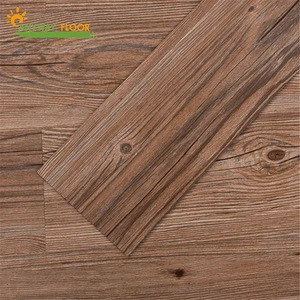 100 % PVC Material Flexible Wood Texture Floor Tile For Bathroom
