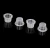 Import 1000PCS High Quality Tattoo Pigment Caps Ink Cups White Color Plastic Tattoo Ink Caps from China