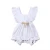 Import 100%cotton white Ruffle Sleeveless Newborn Baby Clothes Toddler Clothing Romper Boy from China