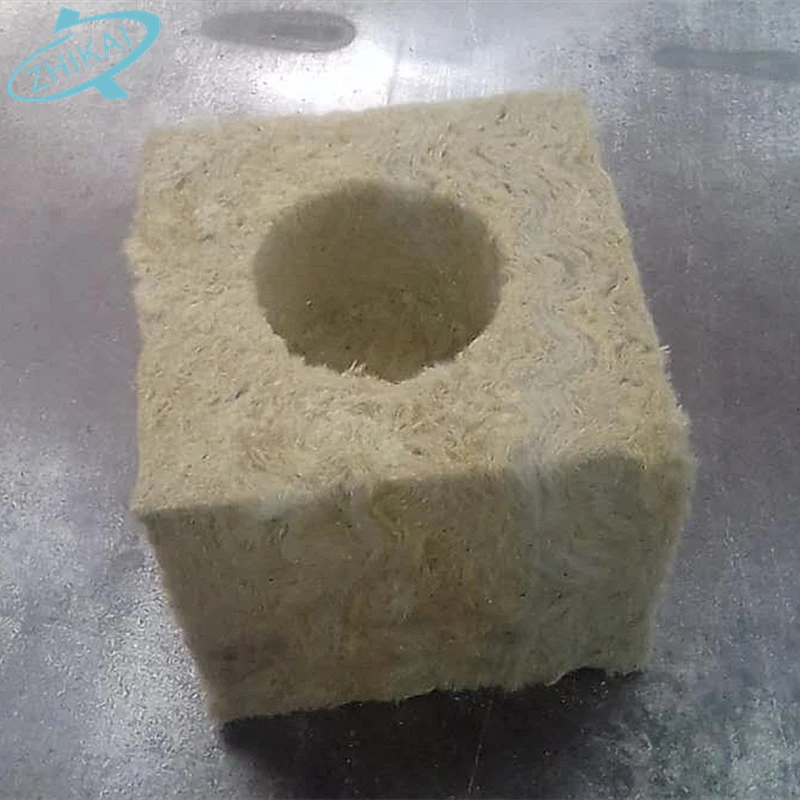 10*10*7cm Greenhouse Agricultural grow media big rock wool cubes