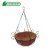 Import 10/12/14/16 inches hot selling half round wire hanging basket  with coco liner from China