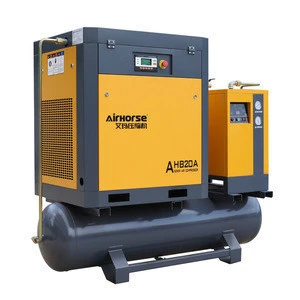 10HP 7.5KW Stationary oil air-compressor with air dryer and tank for drilling rig