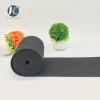 10mm Black button elastic band polyester latex elastic band mesh webbing