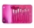 Import 10PCS Cosmetic Brush Professional Brush Set Synthetic Hair in Rose Pouch from China