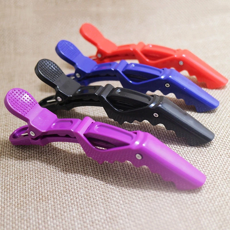 10Pcs/bag Hairdressing Clamps Claw Clip Hair Salon Plastic Crocodile Barrette Holding Hair Section Clips Grip Tool Accessories