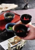 11 cm Wholesalenew ceramic soup bowl rice bowl Japanese multi - color