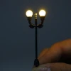 1:100 New Style Double Miniature Model Lamp with 6V for HO Scale Making