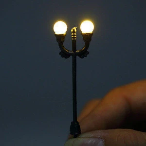 1:100 New Style Double Miniature Model Lamp with 6V for HO Scale Making