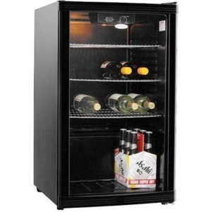 115L Beverage Cooler Wine Bar Fridge Refrigerator Drink Black