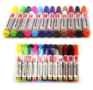 12 Colours Set Kids Whiteboard Marker Non Toxic Dry Erase Easy Wipe Bullet Tip Pen
