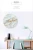 Import 12 inch modern decorative tempered glass analog marble wall clock from China