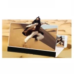 12 Inch Pull Type Cell Phone Amplifier 3d Effect High Definition Large Screen with Desk Holder Magnifying Folding