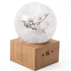 120mm Pink Sakura Colorful LED Lights Interior with USB Jack Blue Tooth Base Many Functions Crystal  Globe