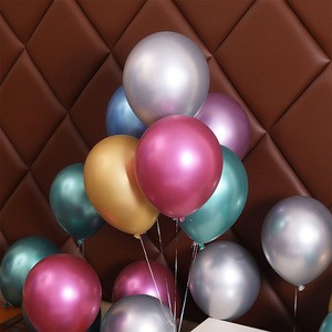 12inch NEW Metallic Latex Balloons Thick Pearly Metallic Chrome Alloy Colors Photograph Wedding Party Decoration Balloons