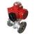 Import 12V 24V 220V Flange type Water Flow Control Electric Motorized Actuator Ball Valve price list from China