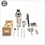 13 Pcs Set Stainless Steel Bar Cocktail Shaker Gift Set