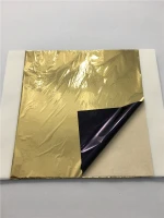 14*14 cm Double Colors Gold Foil Decorative Nail Colorful Imitation Gold Foil Leaf Paper Sheets