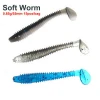 15Pcs/lot  Soft worm Fishing Lure 55mm 0.85g Soft Worm Jig Fishing Bait Artificial Soft Baits worm lure