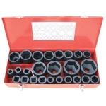 1" Drive Deep Impact Socket 25PC Set Chrome Molybdenum