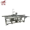 2 hand overlock automatic cutting industrial sewing machine