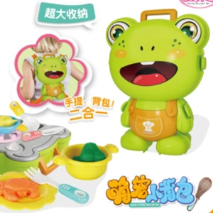 2 in1Children Role-playing kitchen toys Portable or backpack frog design