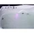Import 2 person luxury led light hot spa water jets bathroom corner massage bathtub with TV and pillow from China