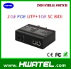 2 port GE POE 1 Port SC Fiber Optic ethernet network switch hubs for Viettel Vodafone Telkom Indonesia PTCL telecom