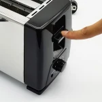 2 slice bread brushed stainless steel toaster