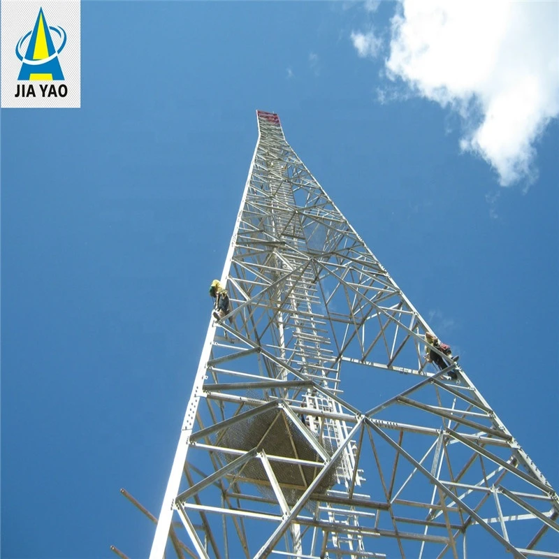 20 25 30 35 40 42 45 48 50 52 55 60 65 M Meter Mast Pylon Angular Iron 3 Legged Telecommunication Angle Steel Tower