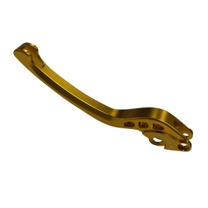 20 Years&#x27; Experience Factory CNC Machining Service Gold Anodized Aluminum CNC Milling Motorcycle Brake Lever Accessories