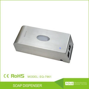 2016 1000ml Urinal automatic sanitizer 1.5~2ml liquid brushed metal wall mounted liquid soap dispenser